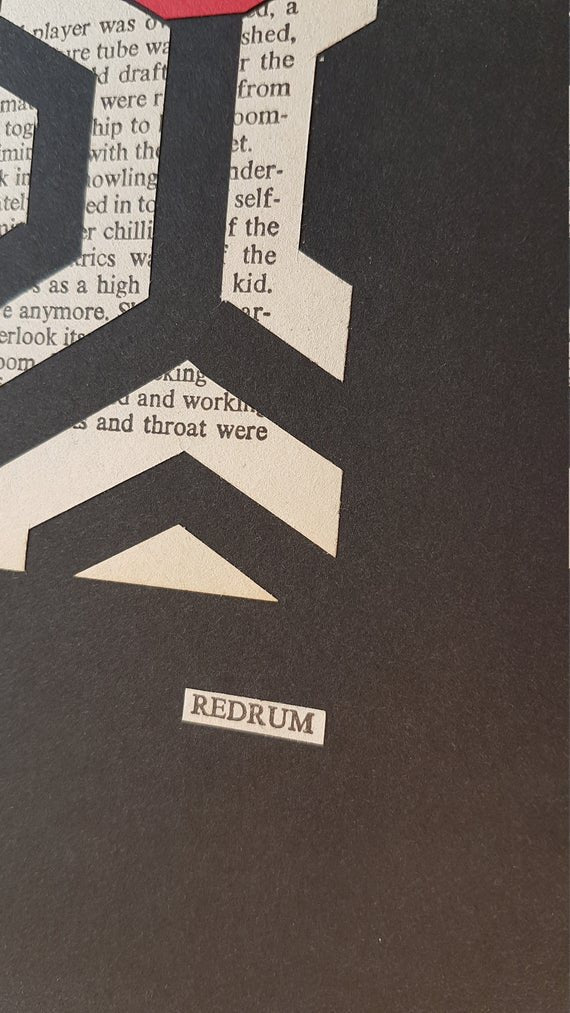 The Shining "REDRUM 382" | Double Paper Cut | Limited Edition 1 of 1 - James Voce // artist