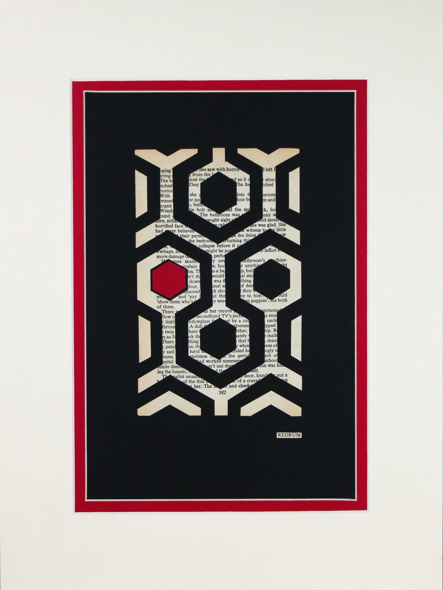 The Shining "REDRUM 382" | Double Paper Cut | Limited Edition 1 of 1 - James Voce // artist