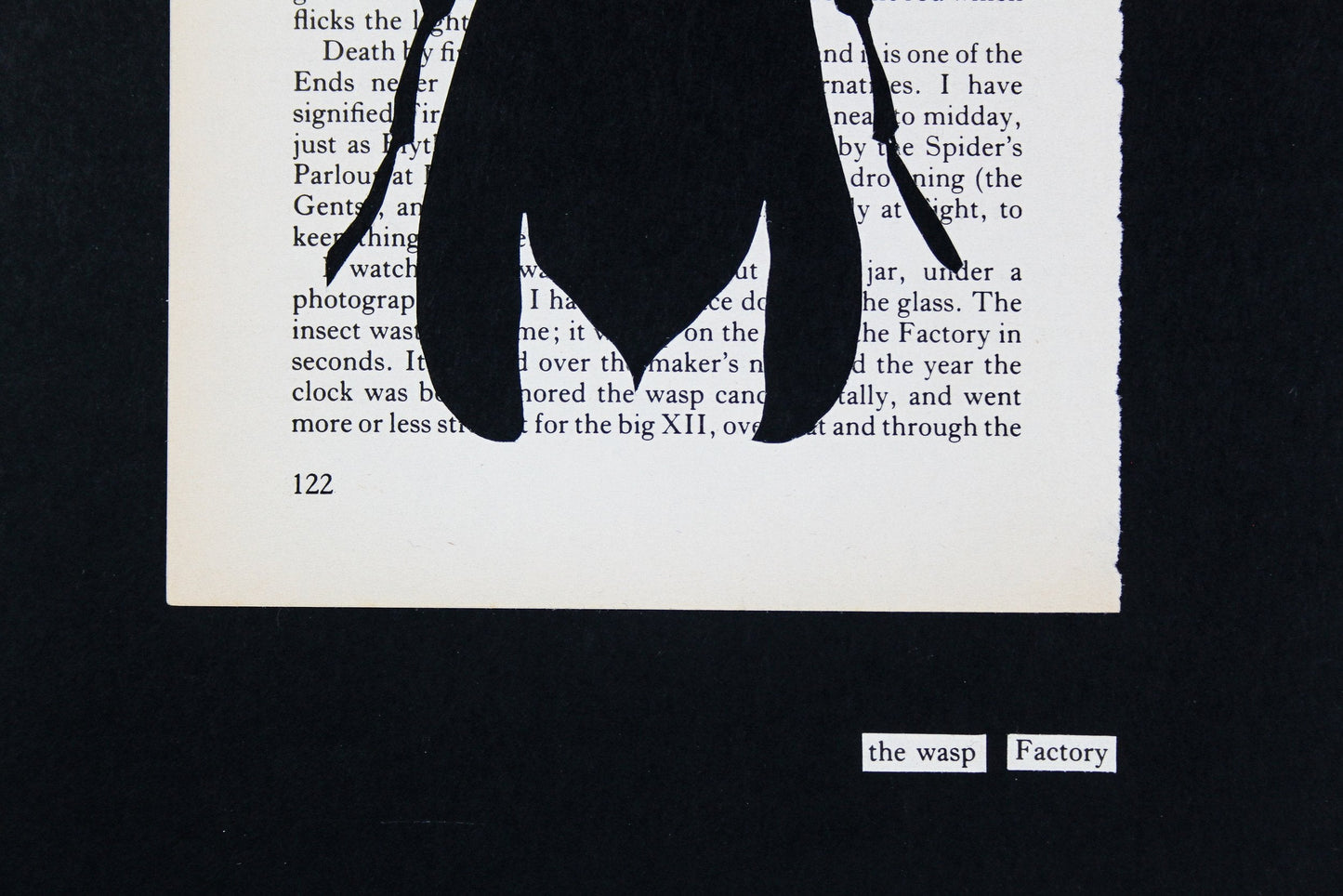 The Wasp Factory "WASP 122" | Single Paper Cut | Limited Edition 1 of 1 - James Voce // artist