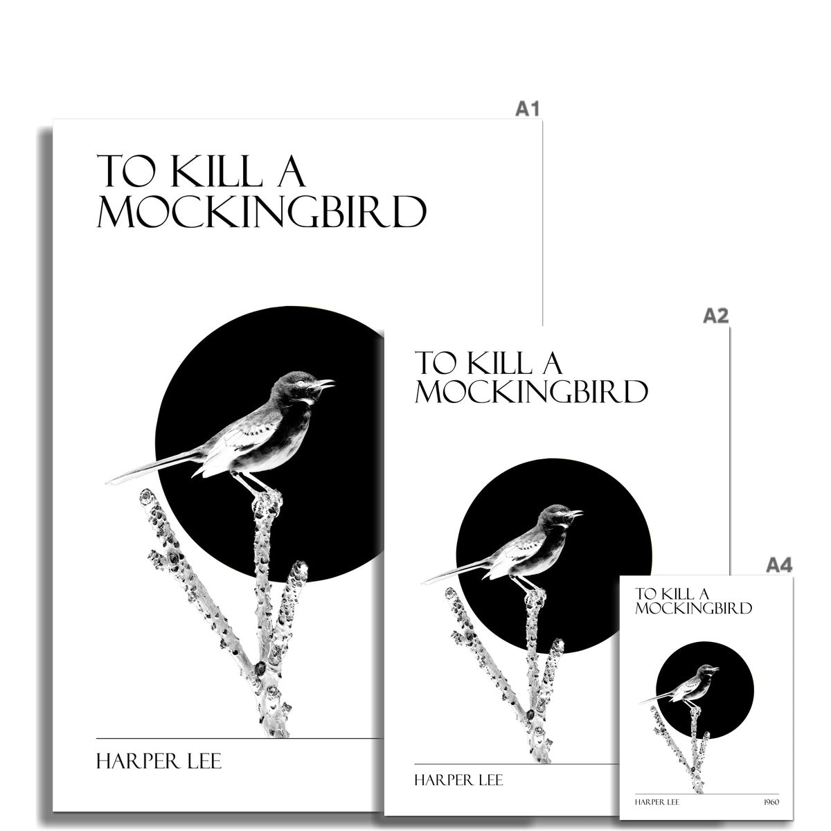 To Kill a Mockingbird "Black and White" Framed Print - James Voce // artist