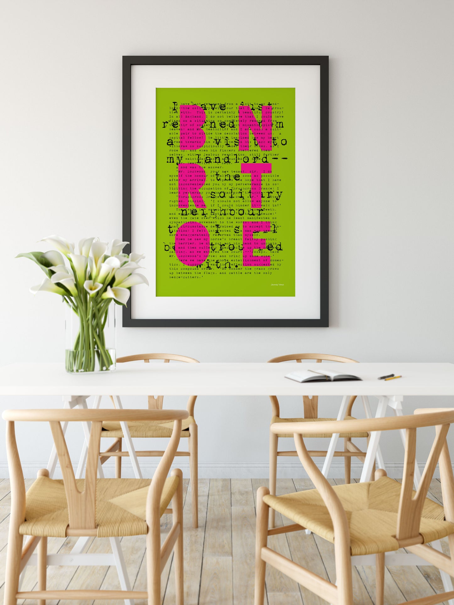"PUNK BRONTE" in Green & Pink