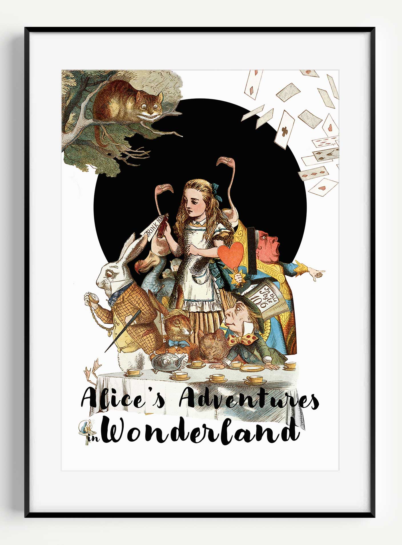 Alice in Wonderland // Down the Hatch Poster Wall Art Poster