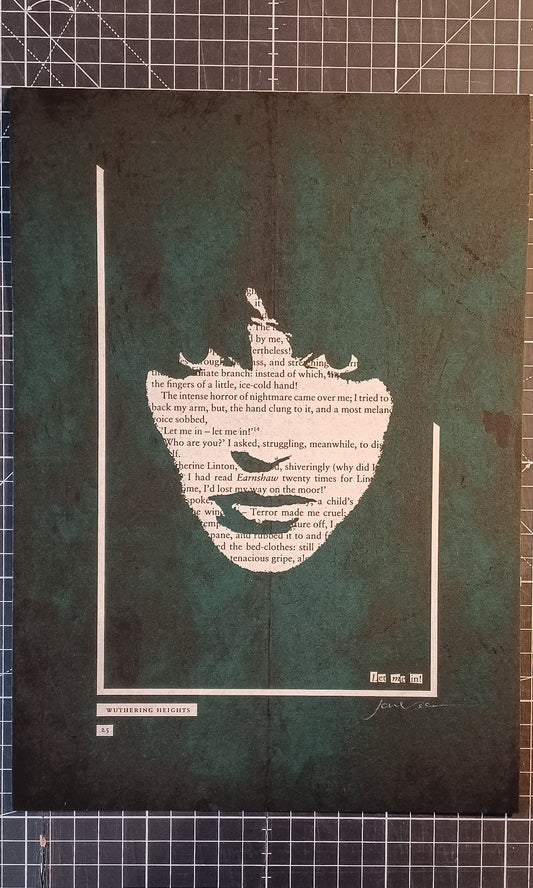PROOF PRINT -  Wuthering Heights// Kate Bush "Let me in 25" Limited Edition Giclee Print in Grunge Green