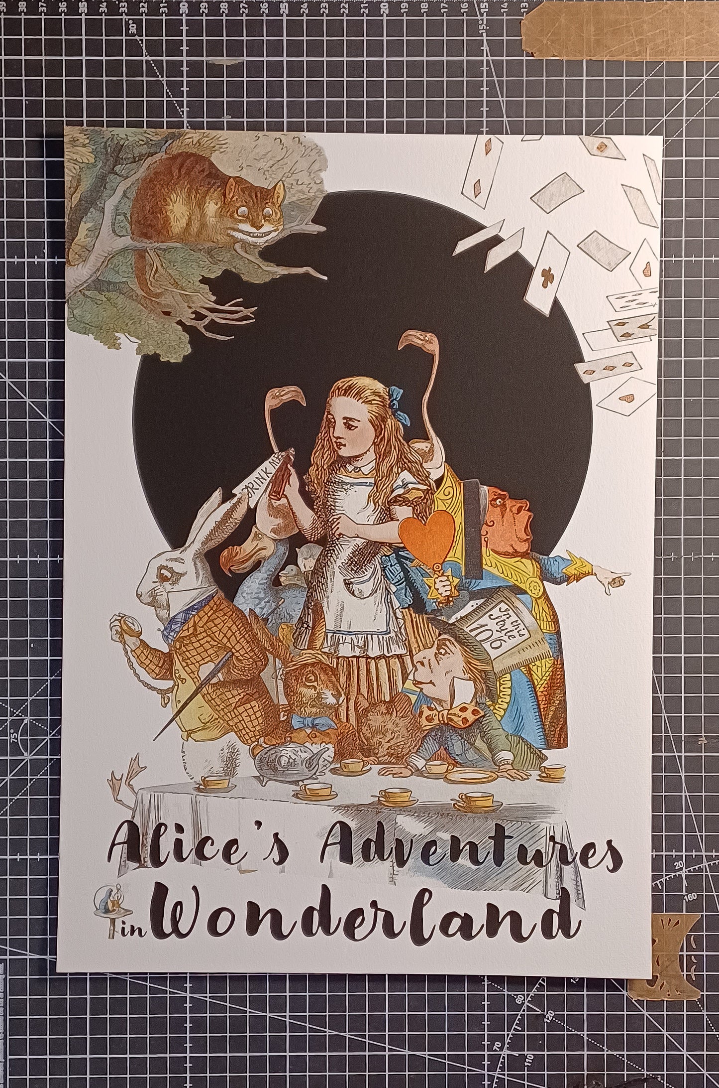 Alice in Wonderland proof print