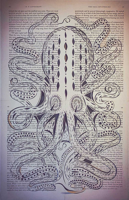 The Call of Cthulhu Original Papercut