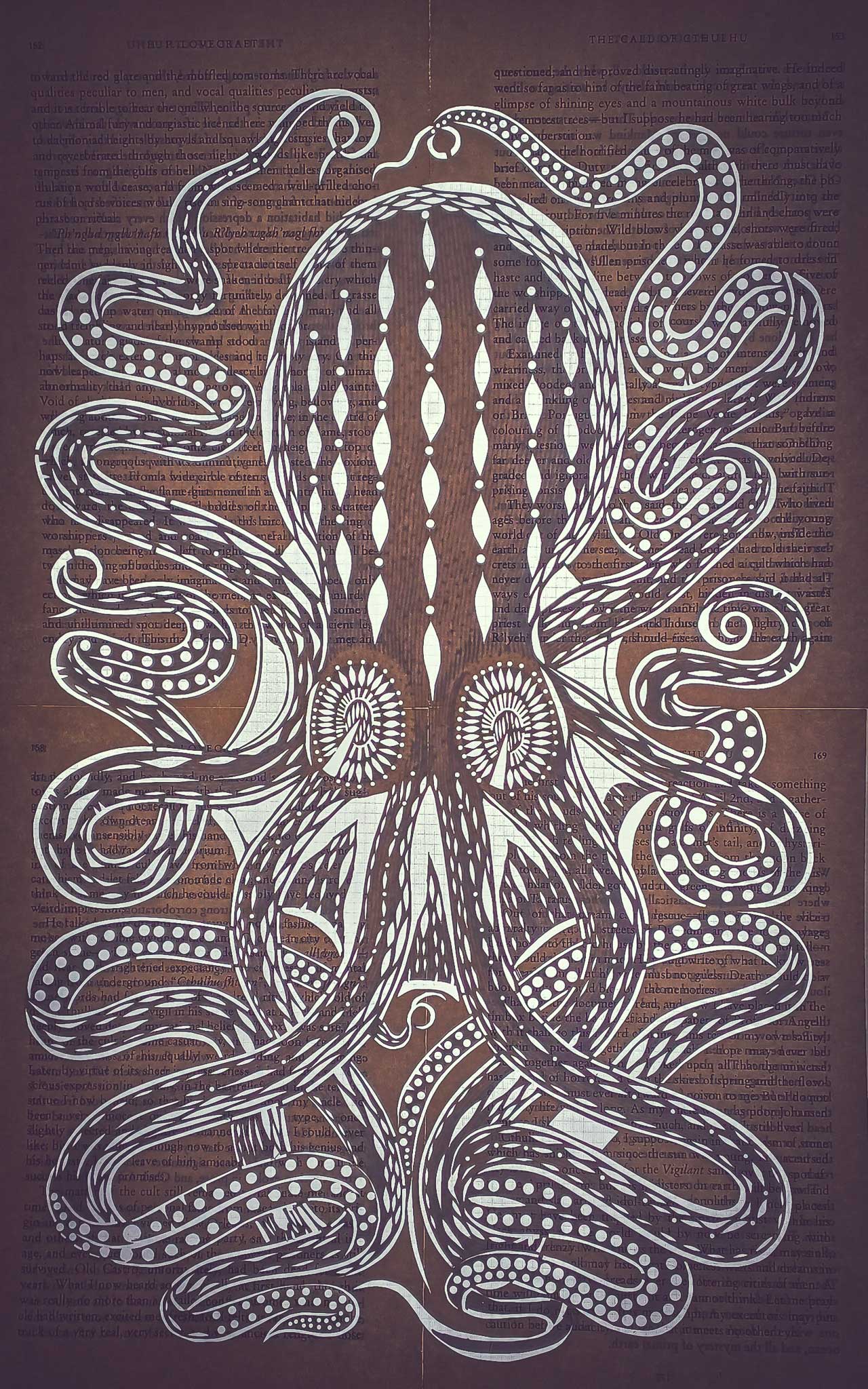 The Call of Cthulhu Original Papercut