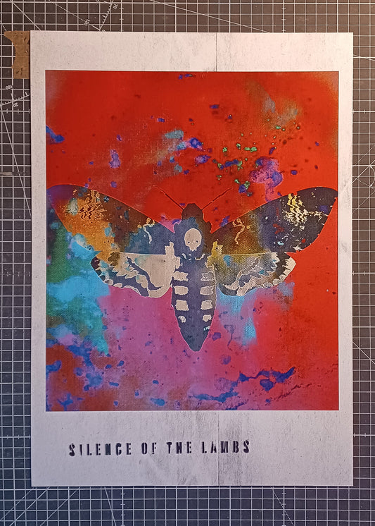 Silence of the Lambs // "Death Head Moth" Polaroid Papercut Print A3 Proof