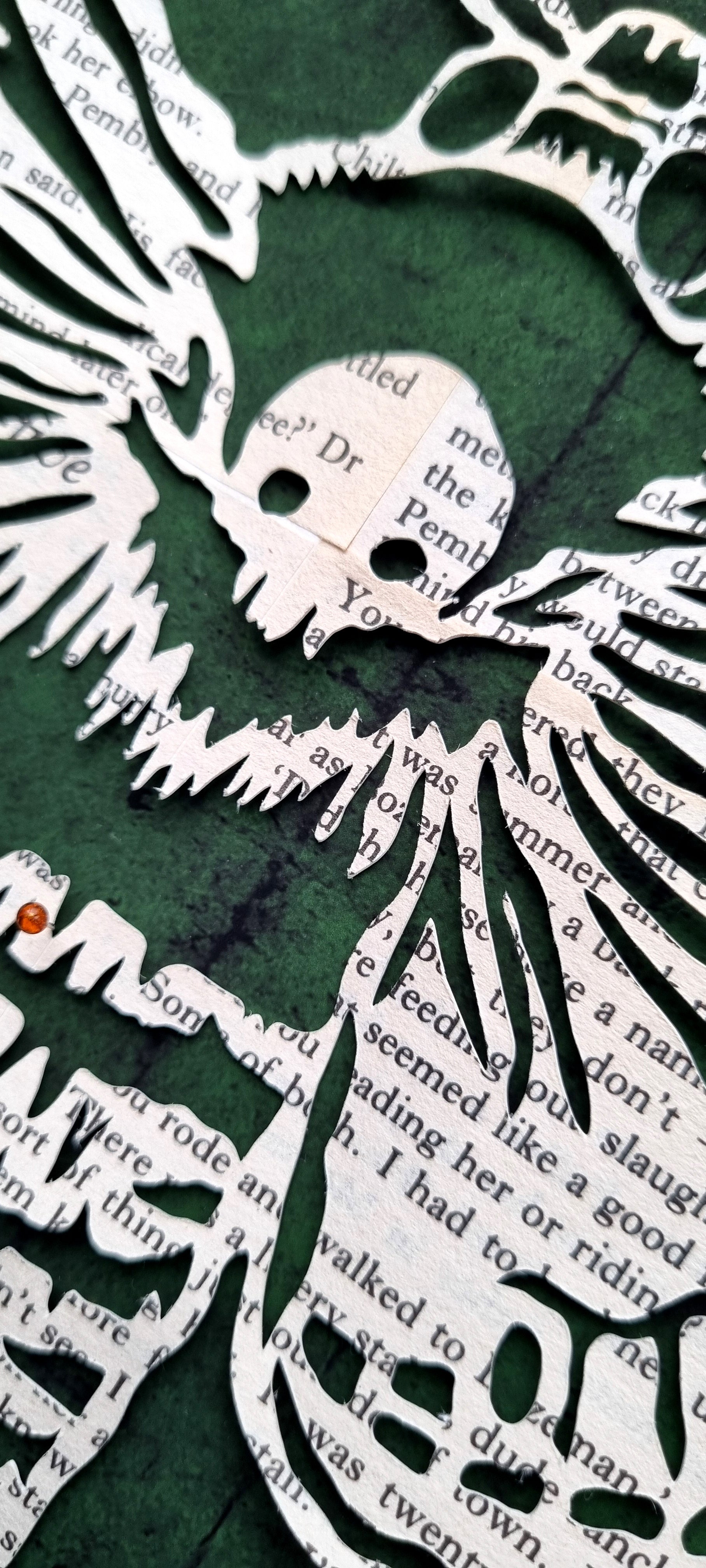 Silence of the Lambs// "Death's-Head Hawkmoth" Papercut Green Limited Edition