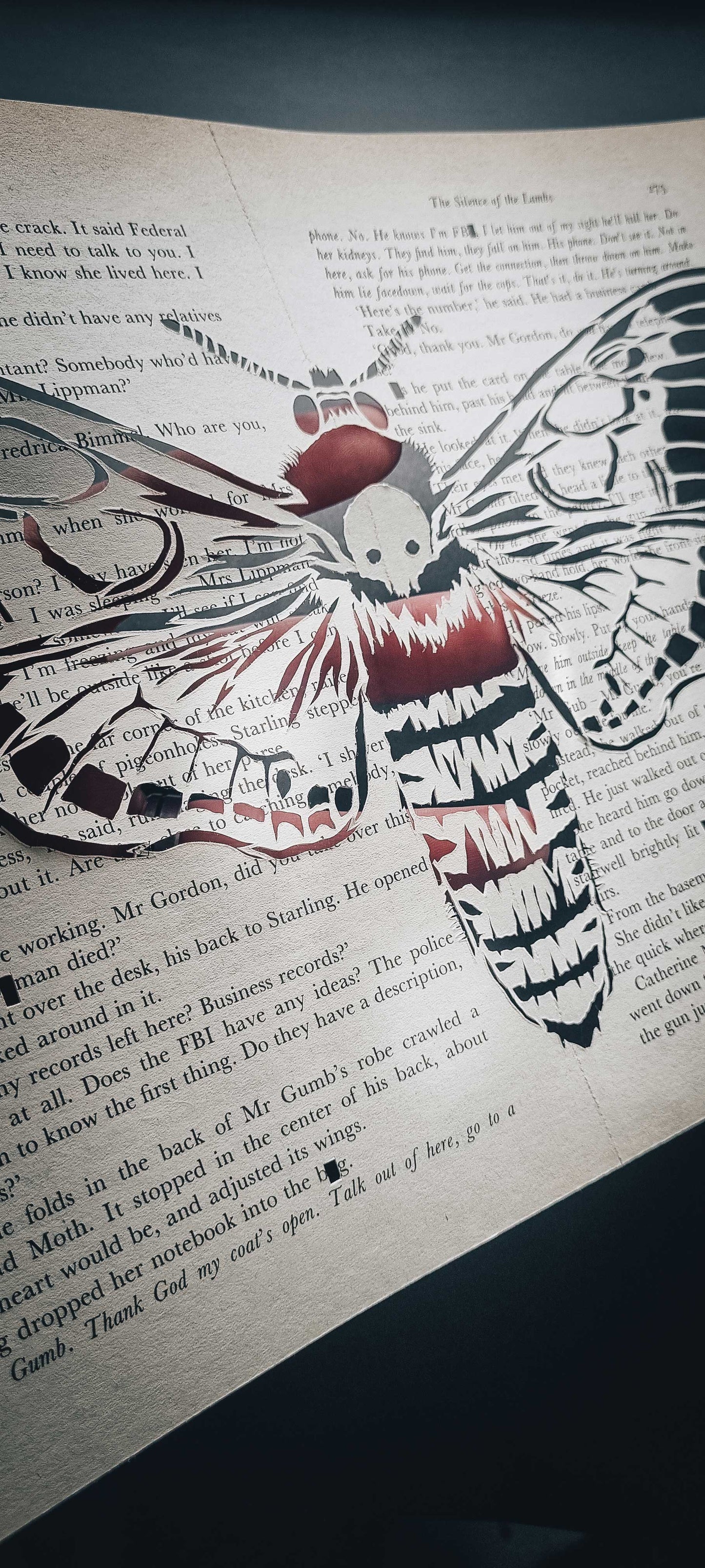 Silence of the Lambs// "Acherontia atropos 272-273" Original Papercut