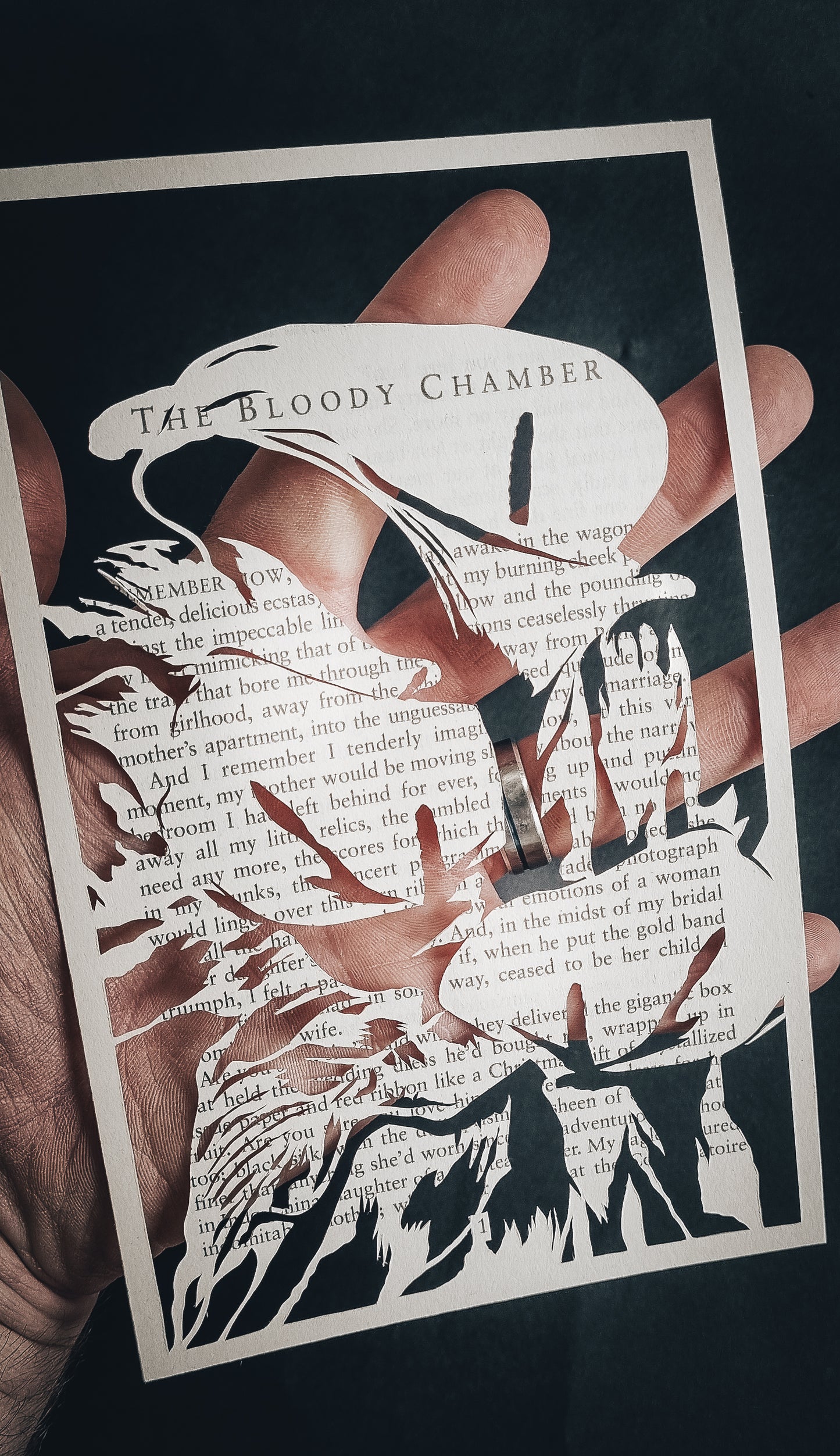 The Bloody Chamber "A Potential for Corruption" Original Single Page Papercut