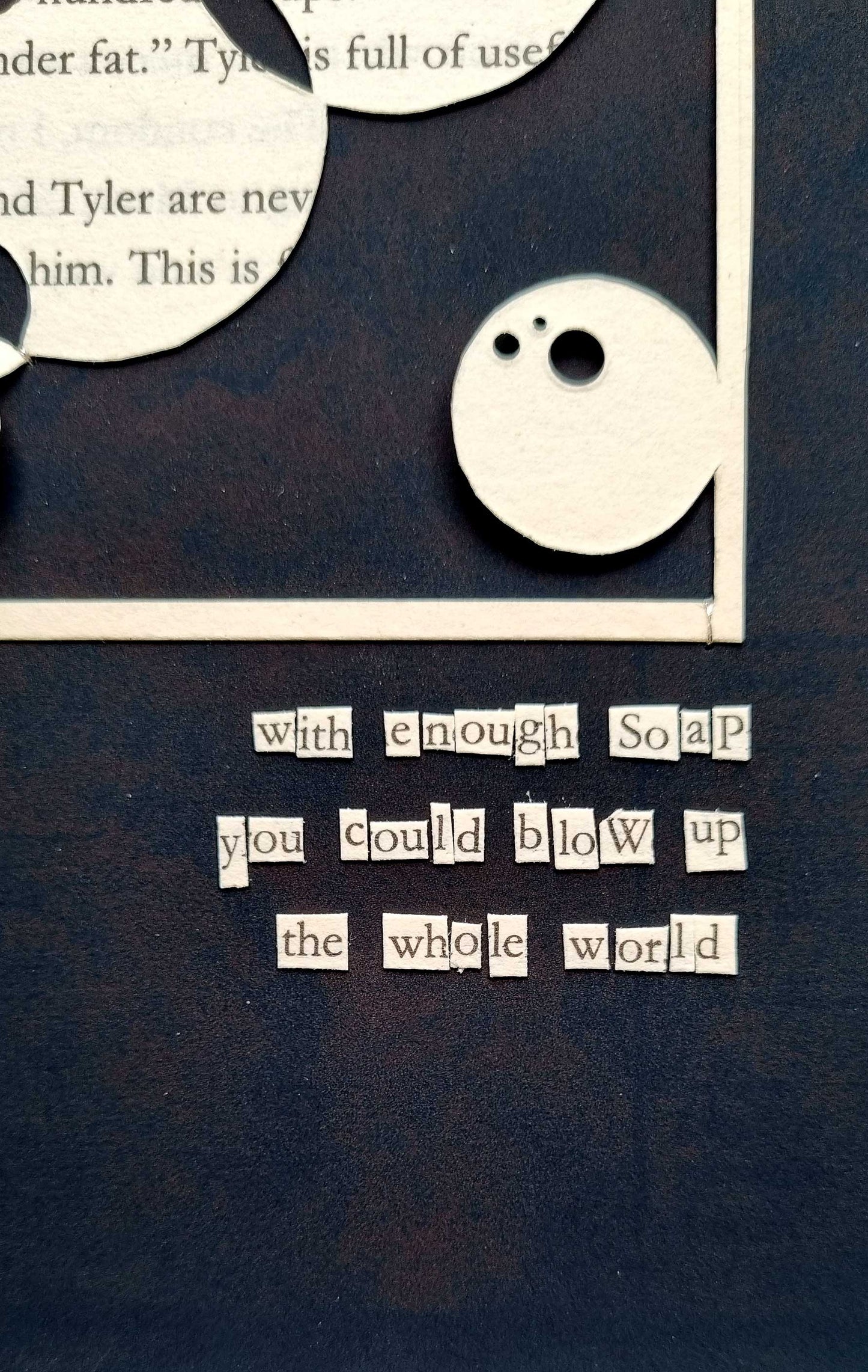Fight Club "Lather Up, Baby" Original Single Page Papercut