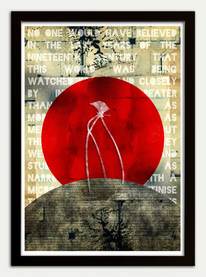War of the Worlds "Monstrous Tripod" Super Grunge Edition Fine Art Print