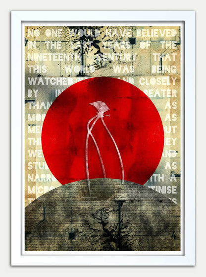 War of the Worlds "Monstrous Tripod" Super Grunge Edition Fine Art Print