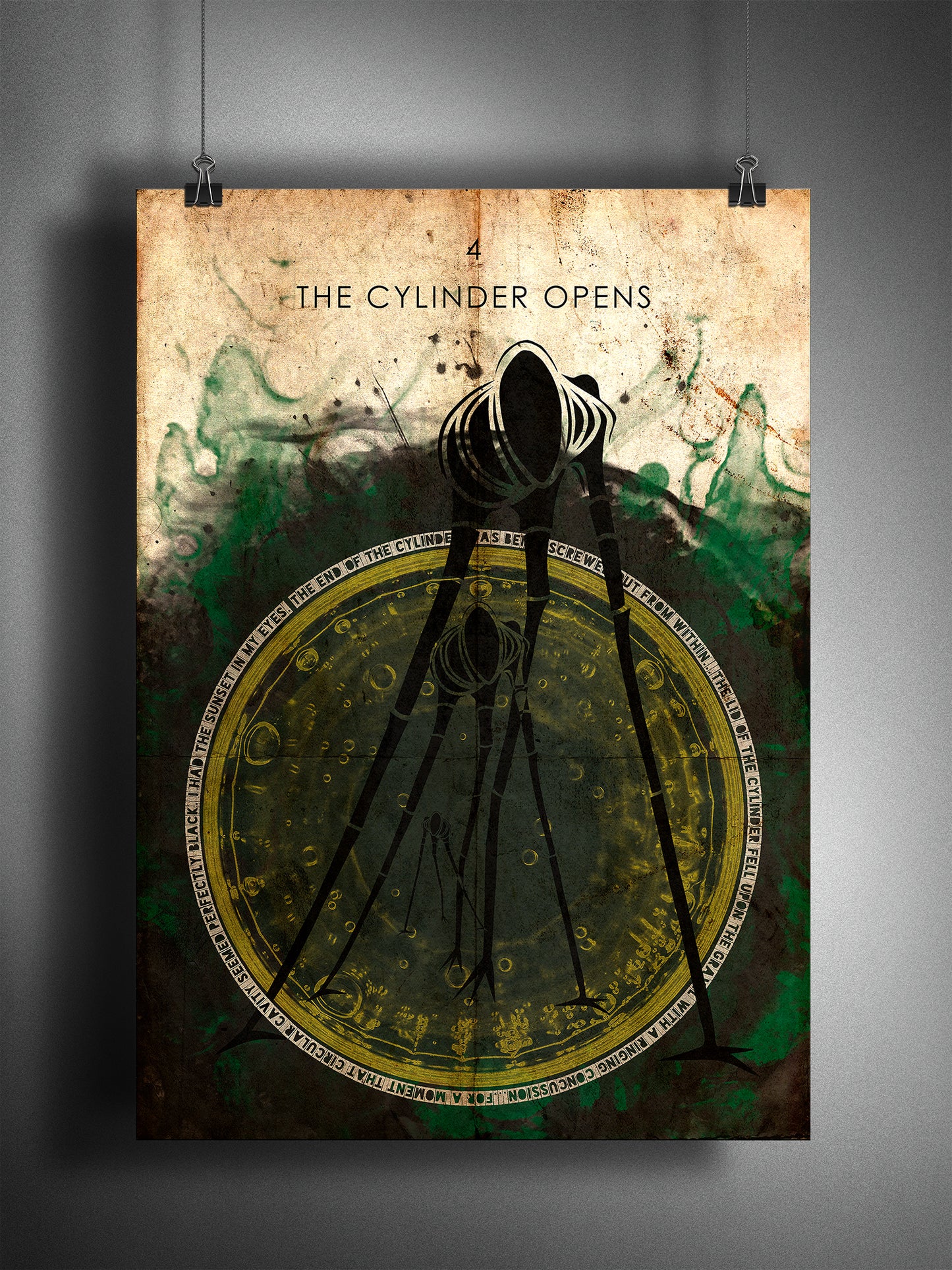 War of the WOrlds// "The Cylinder Opens" Fine Art Print