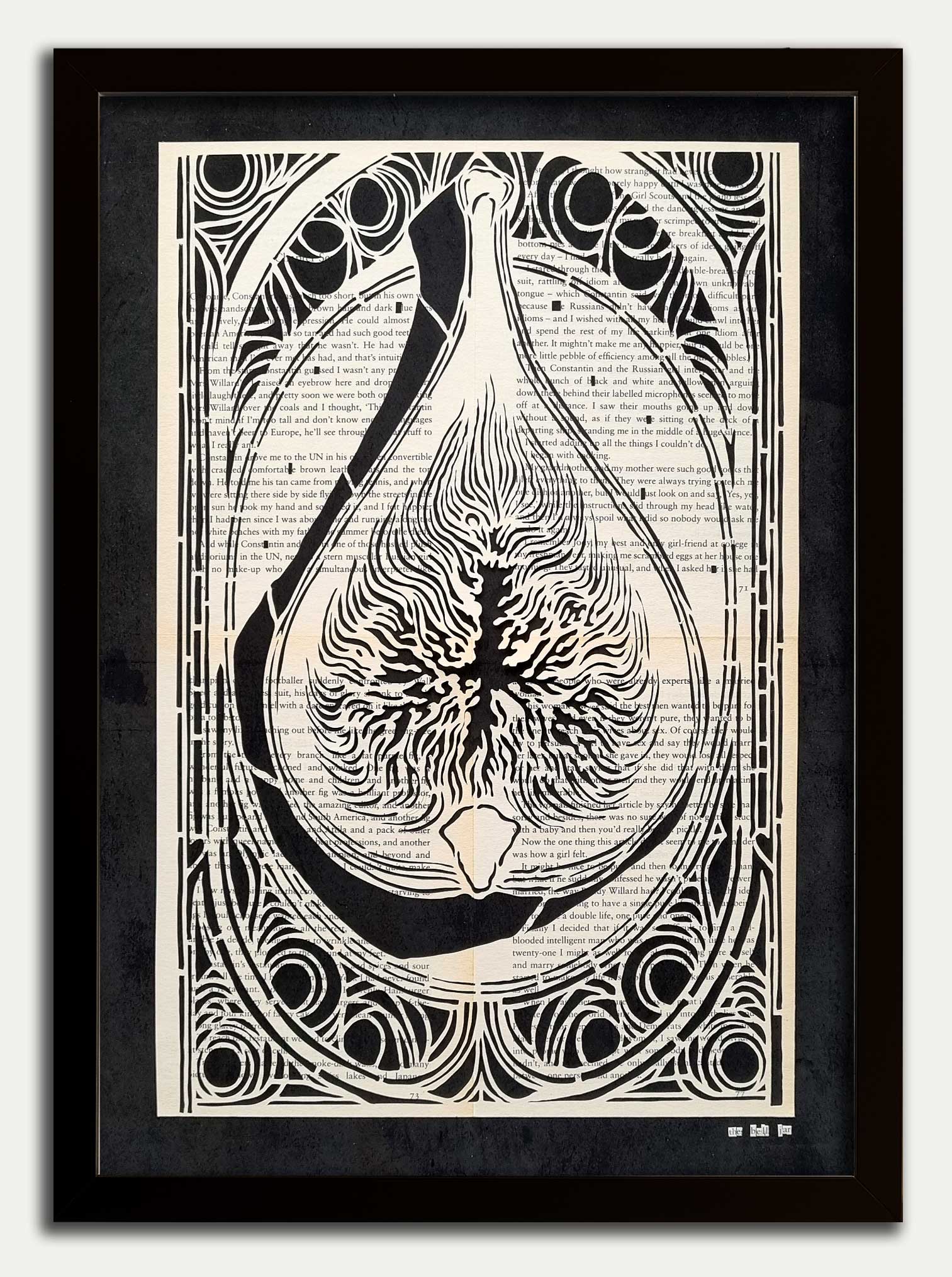 The Bell Jar// "Fig" Papercut Black Limited Edition