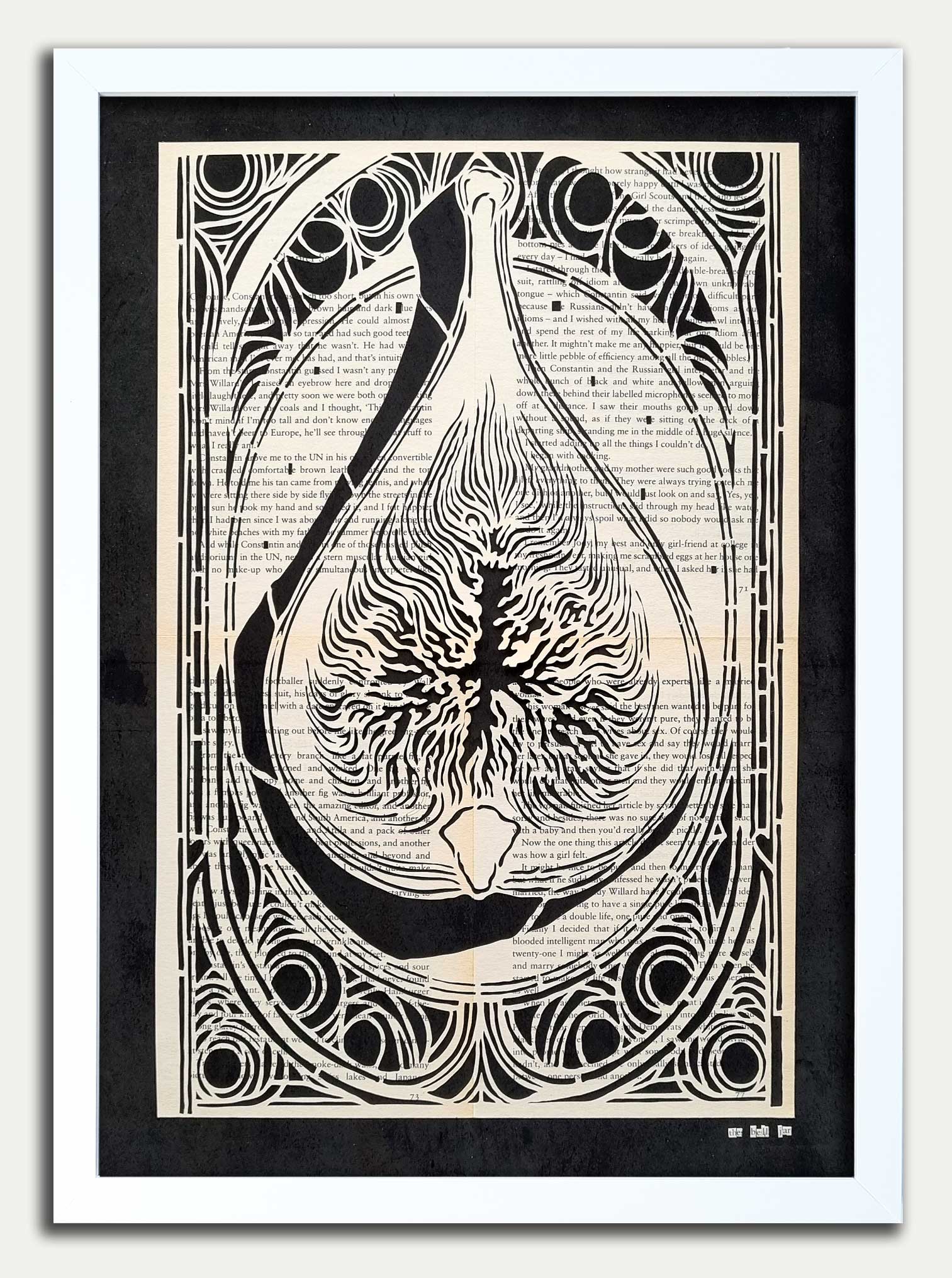 The Bell Jar// "Fig" Papercut Black Limited Edition