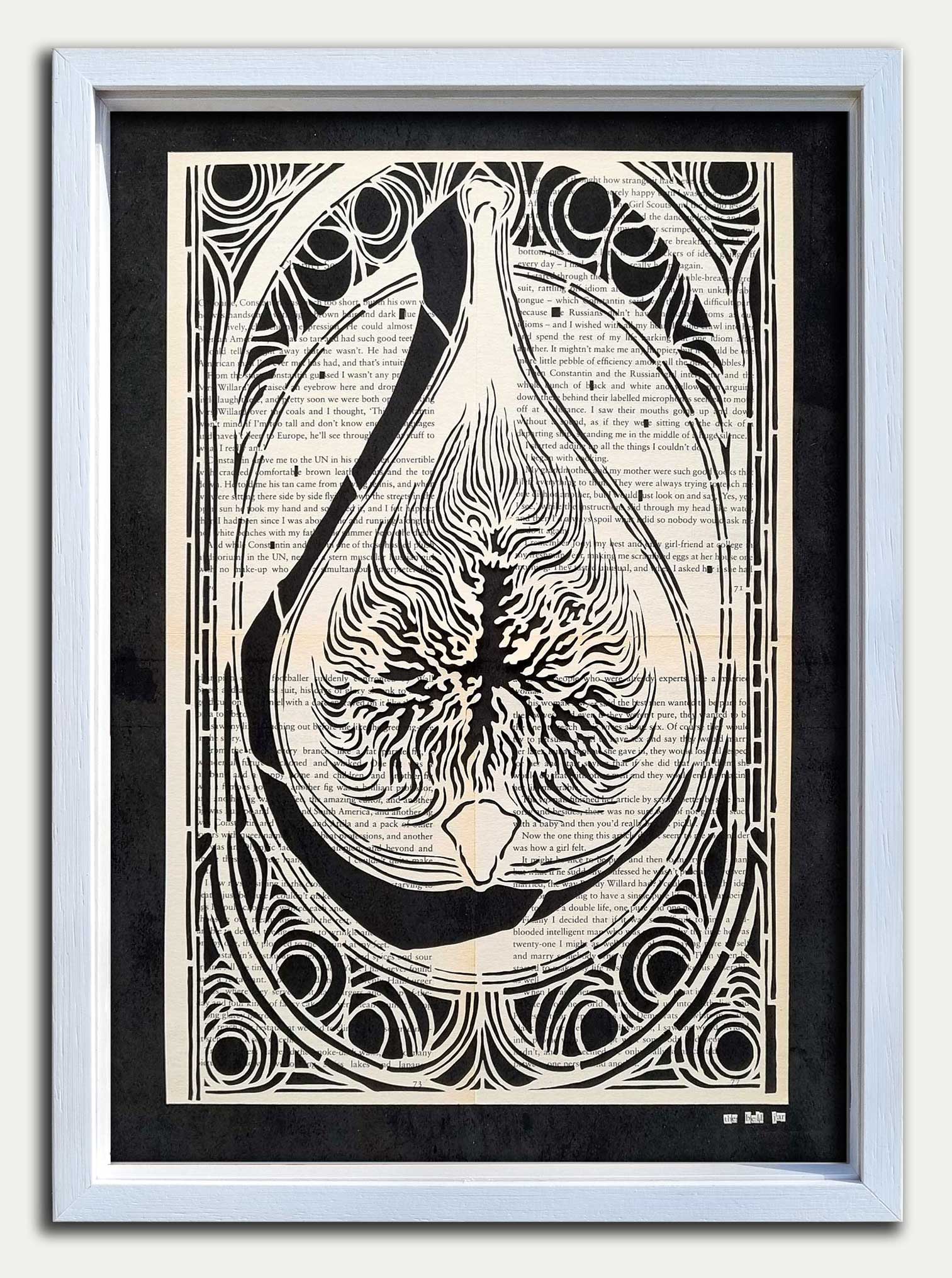 The Bell Jar// "Fig" Papercut Black Limited Edition