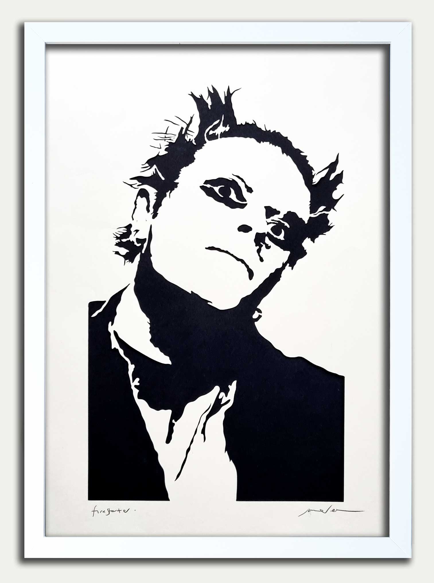 Firestarter// "Keith" Papercut White Limited Edition