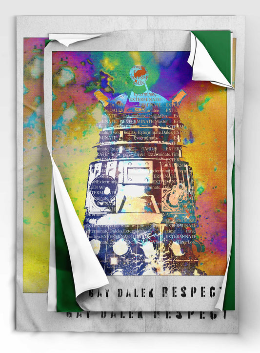 Dr WHO// Gay Dalek RESPECT Wall Art Poster