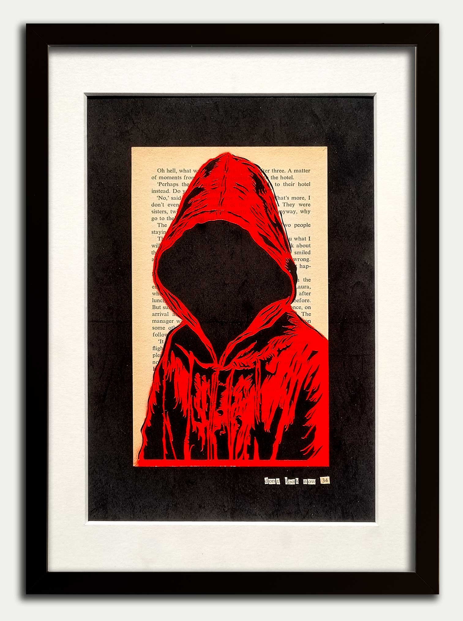 Don't Look Now// "The Serial Killer" Limited Edition Black Single Page Papercut