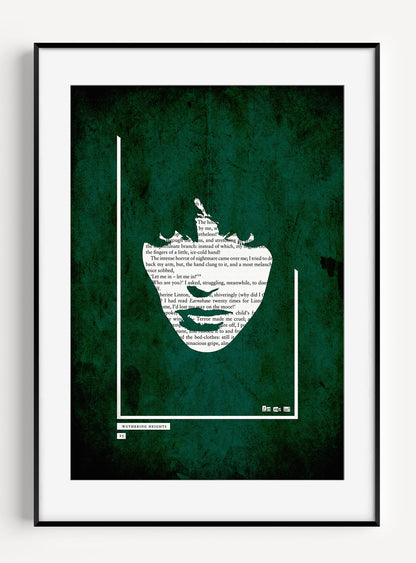 Wuthering Heights// Kate Bush "Let me in 25" Limited Edition Giclee Print in Grunge Green