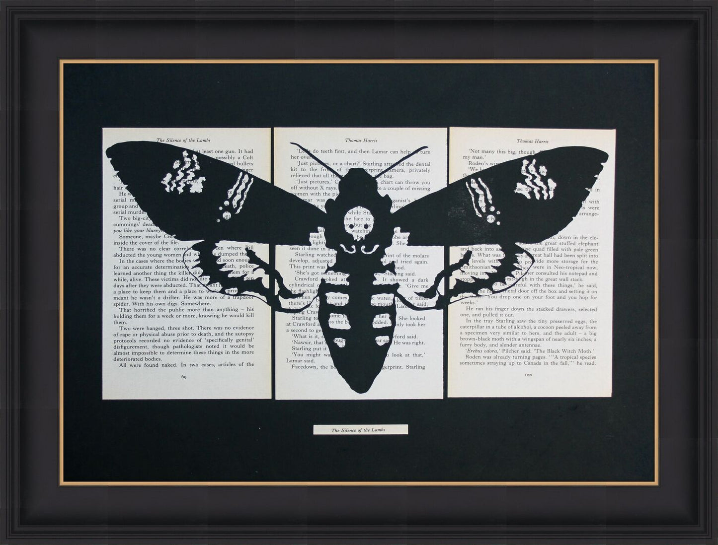 Silence of the Lambs// Death Head Moth Framed Originals