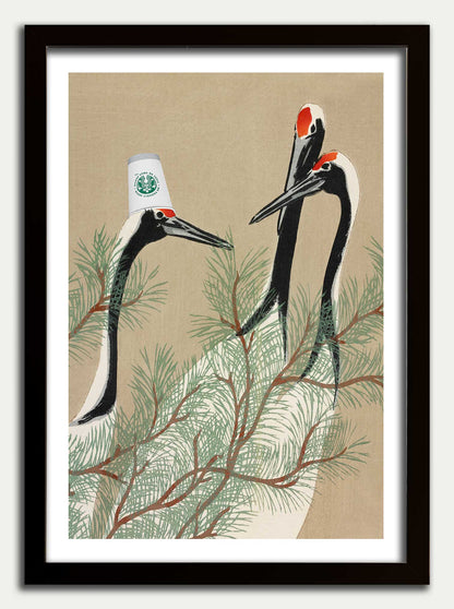 Coffee Shop Crane Fine Art Print