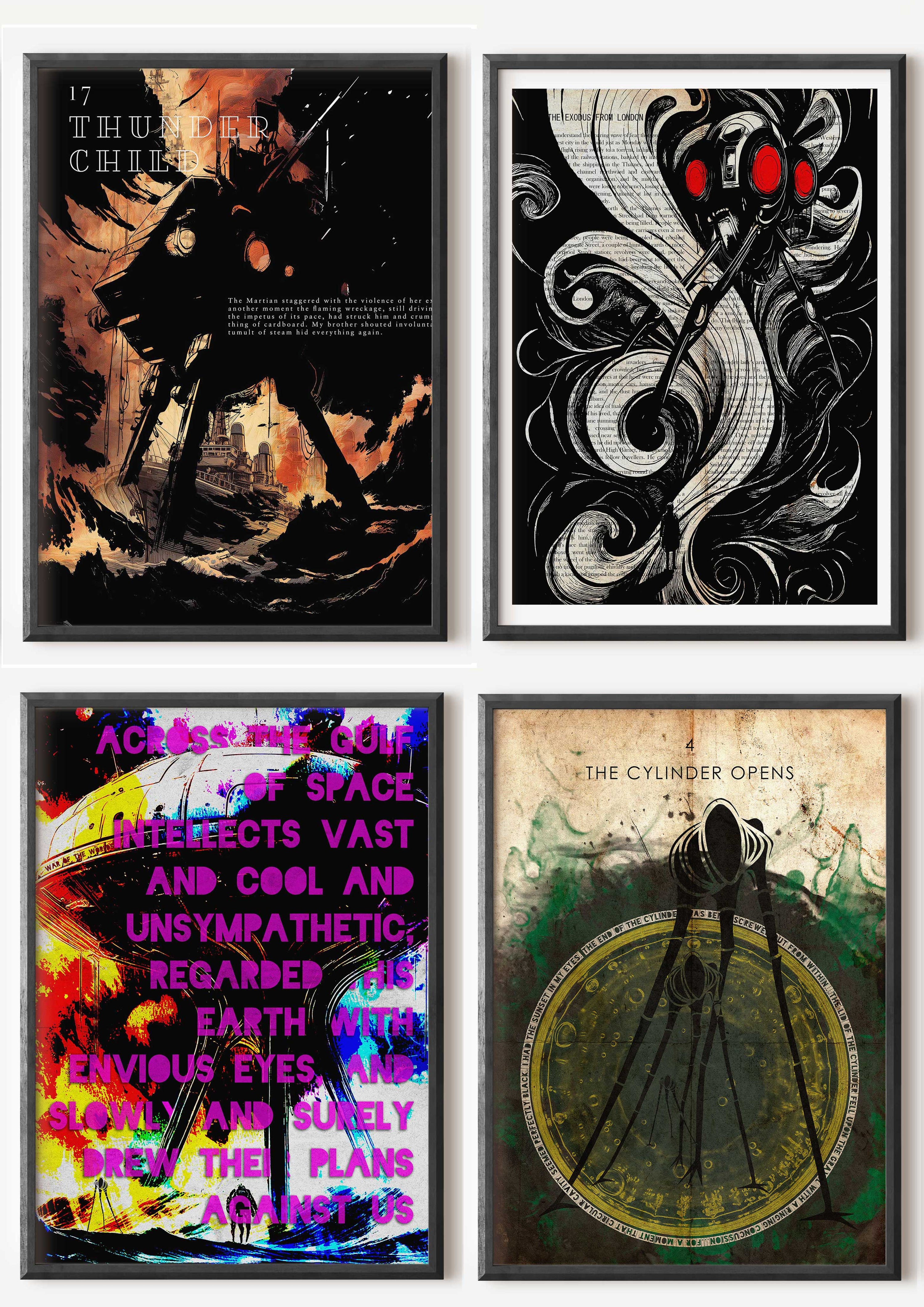 War of the Worlds 4 Print Collection