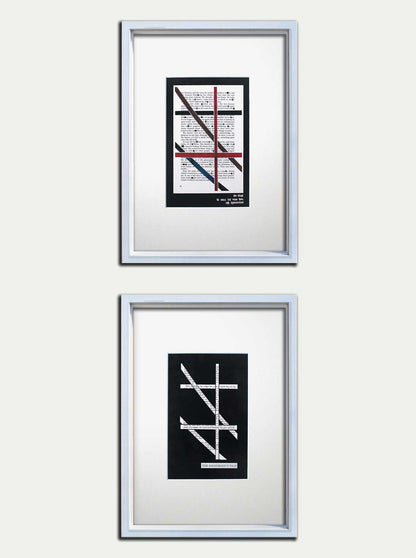 The Handmaid's Tale// "Court Lines 46" Original Double Papercut