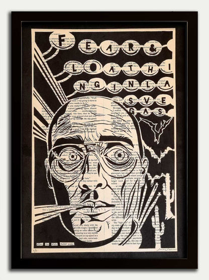Fear and Loathing in Las Vegas// "When the White Rabbit Peaks" Original Artwork