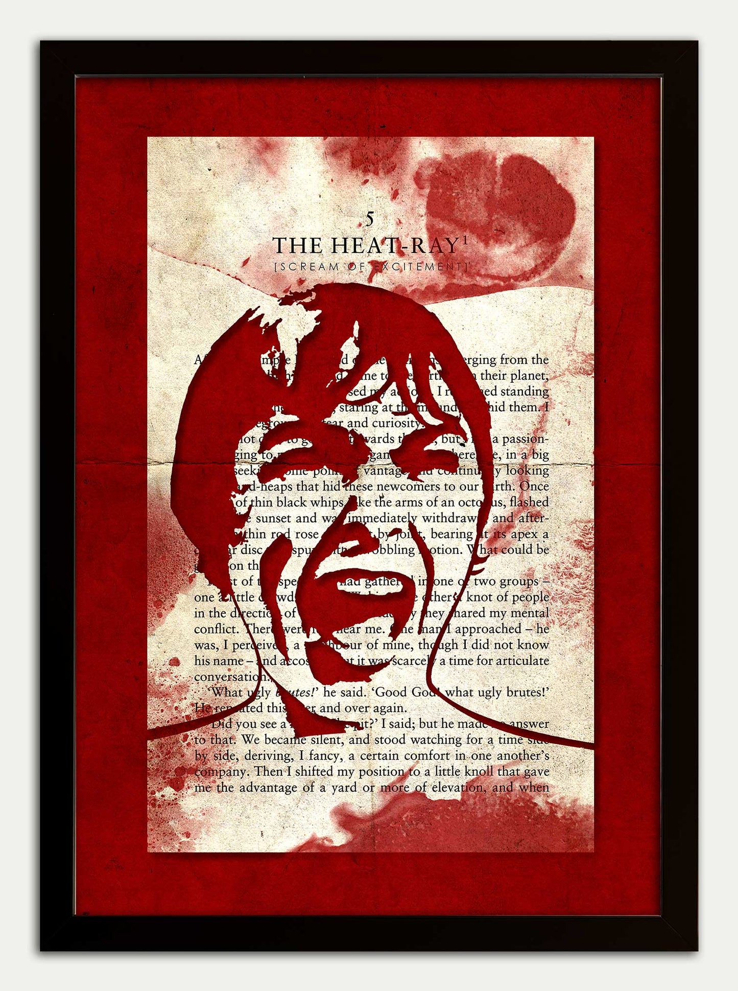 War of the Worlds// "HEAT RAY SCREAM [of excitement]" Fine Art Print