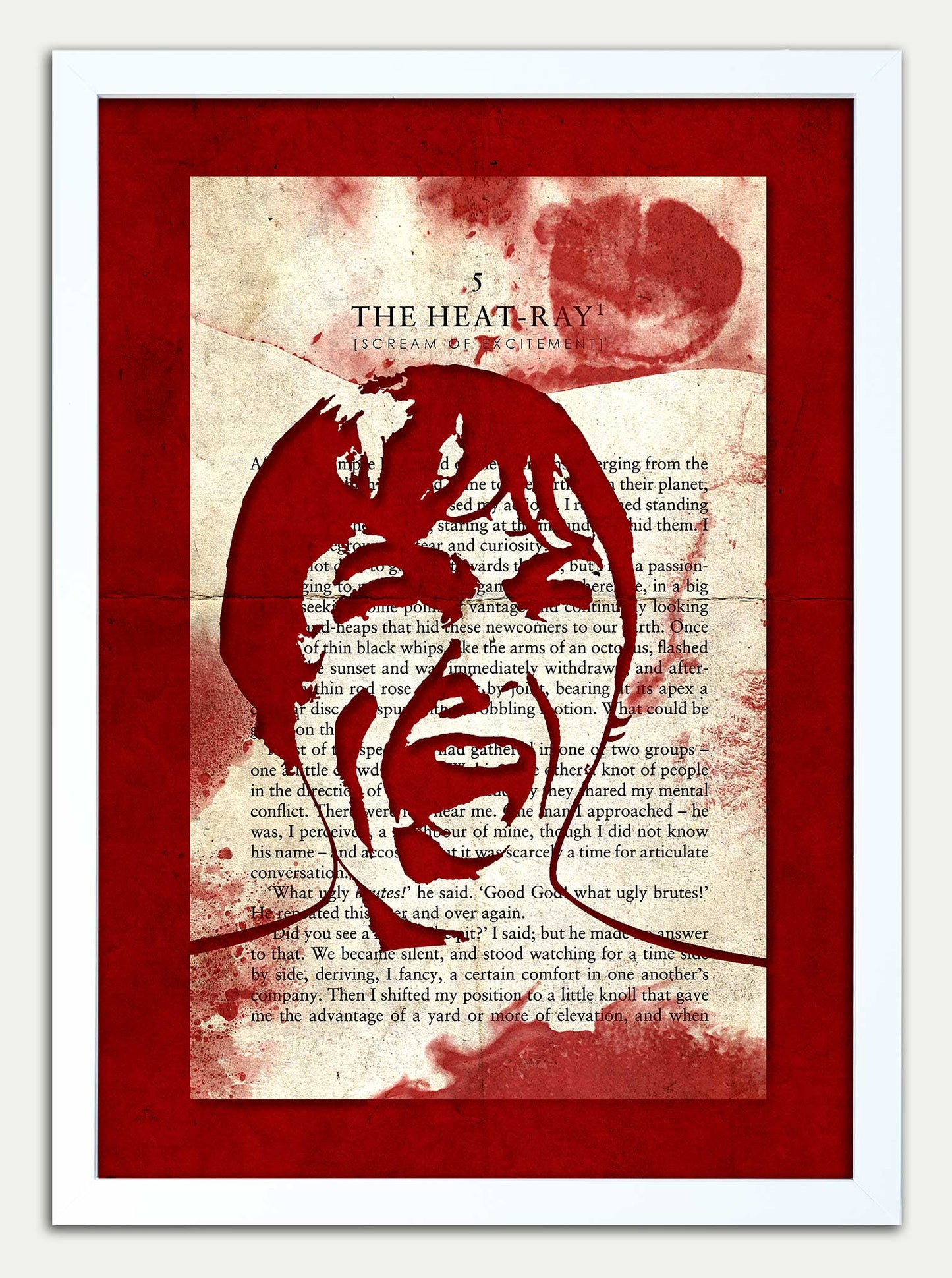 War of the Worlds// "HEAT RAY SCREAM [of excitement]" Fine Art Print