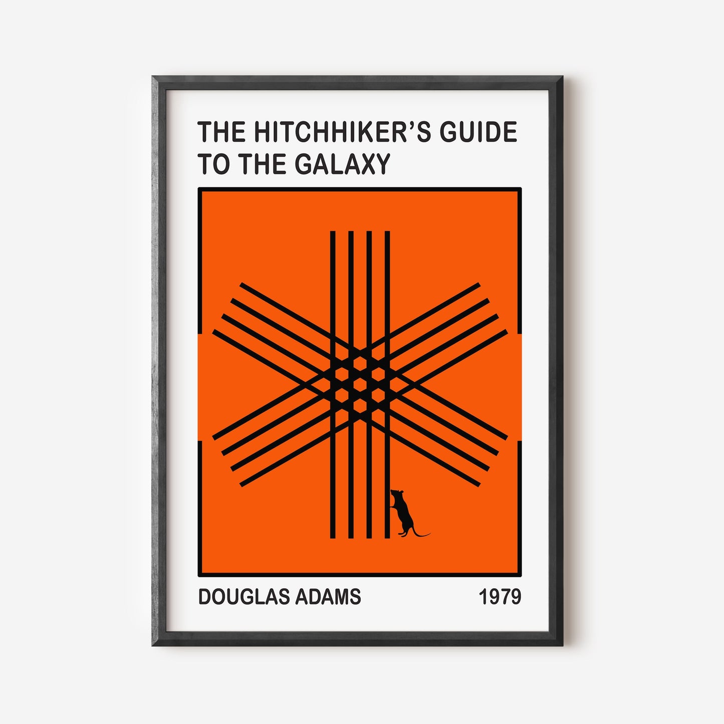 Number 42/100 - Limited Edtion - The Hitchhiker's Guide to the Galaxy// "Asterix & Mouse" ORANGE
