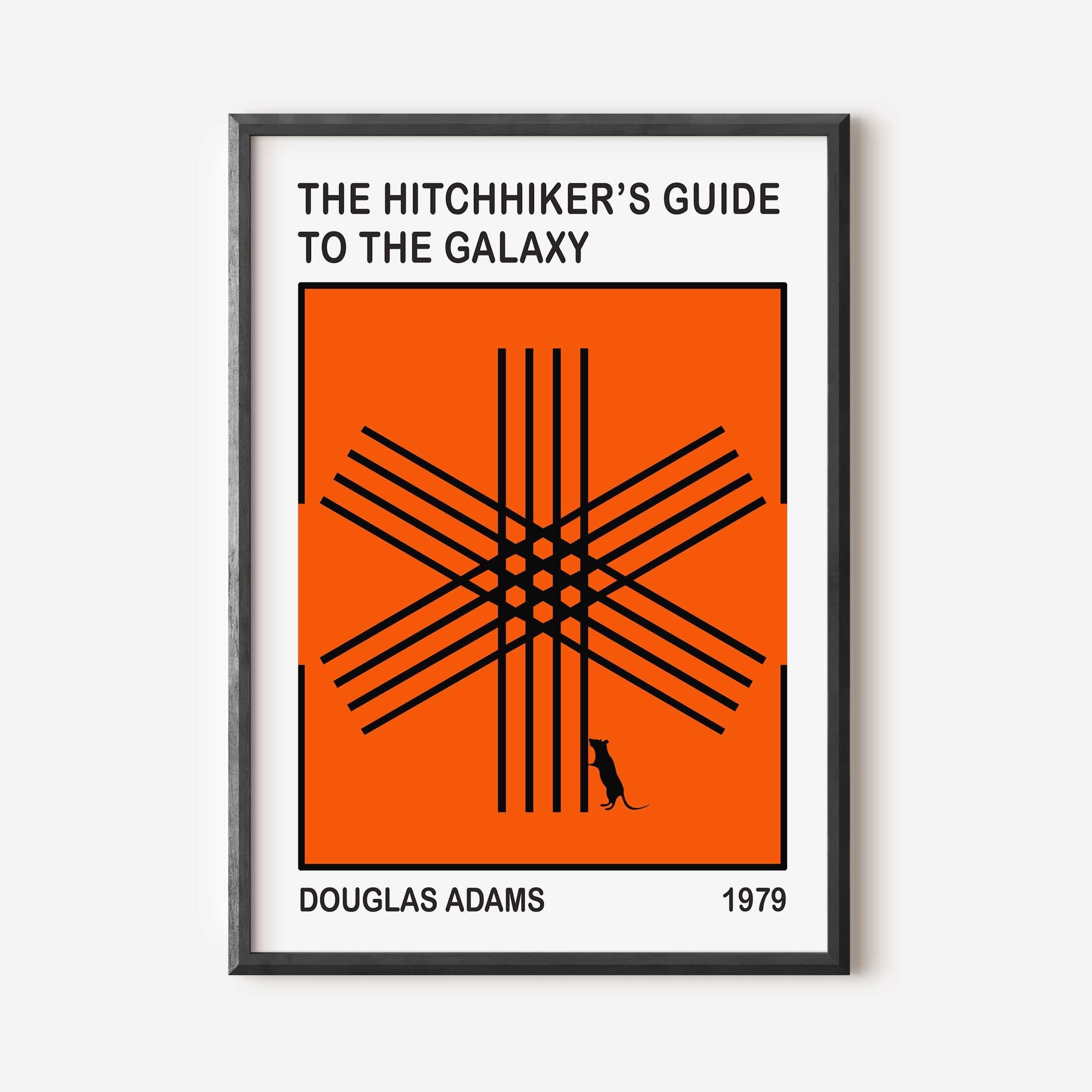 Number 42/100 - Limited Edtion - The Hitchhiker's Guide to the Galaxy// "Asterix & Mouse" ORANGE