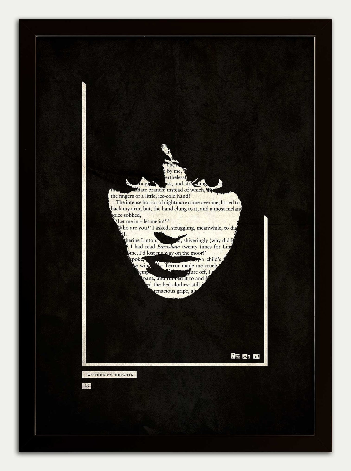 Wuthering Heights Kate Bush "Let me in 25" Black