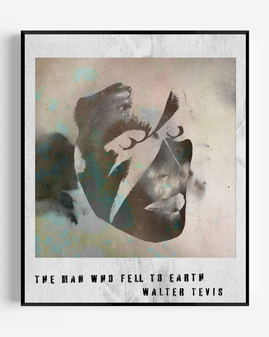 The Man Who Fell to Earth // "Bowie" Polaroid Papercut Print