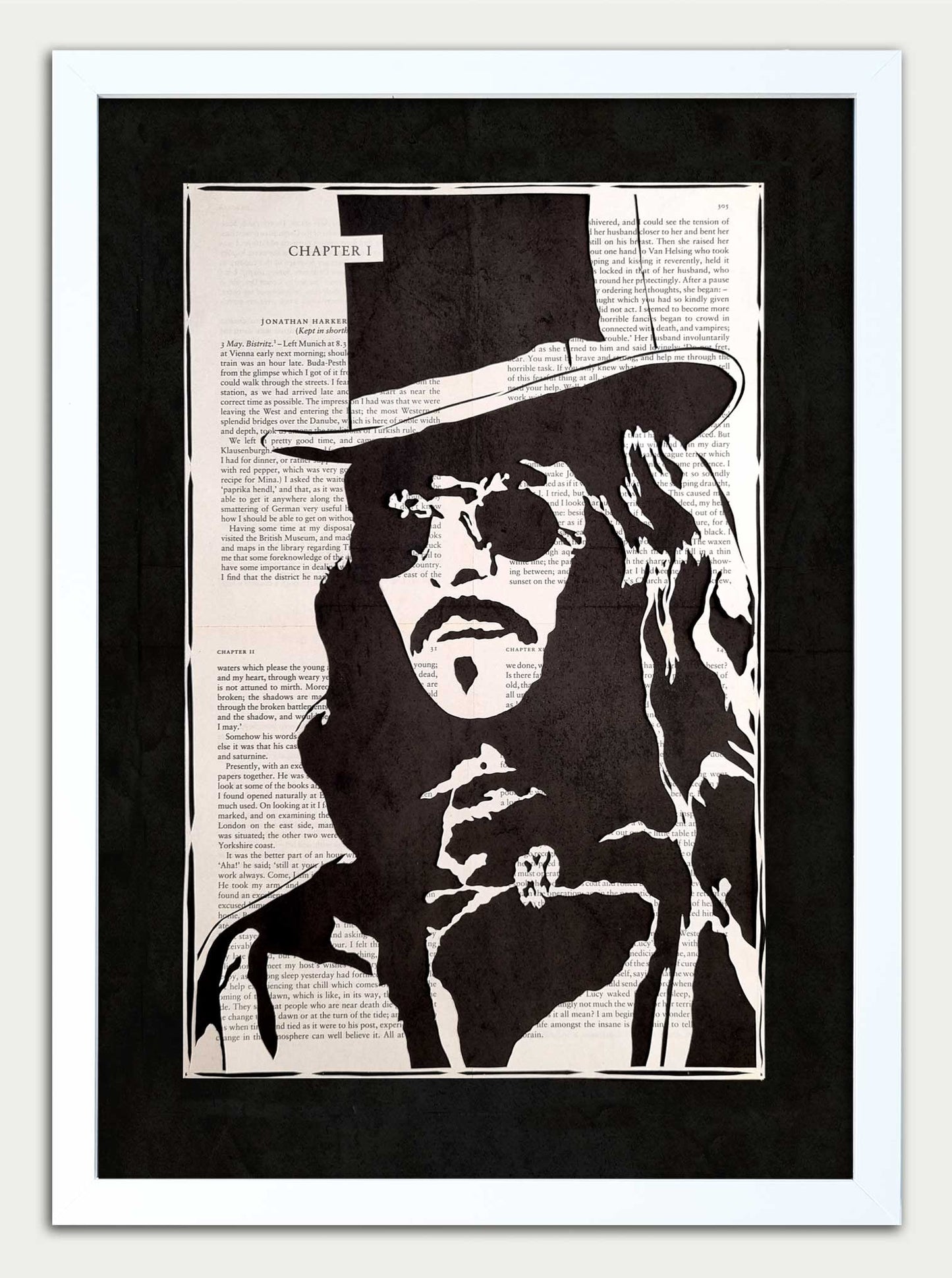 Dracula "Oceans of Time" Original Papercut