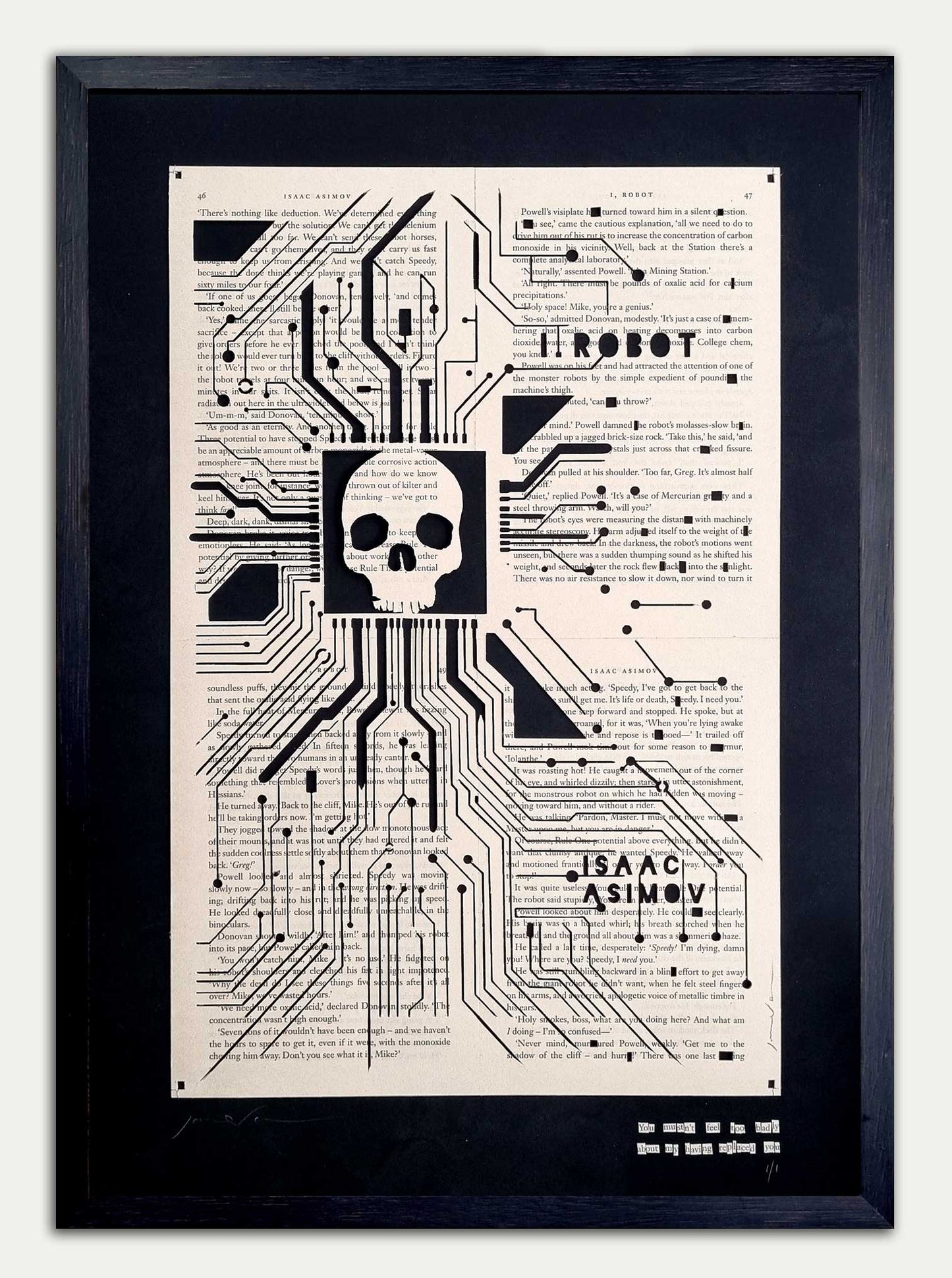 I, Robot "Replaced" Original Papercut