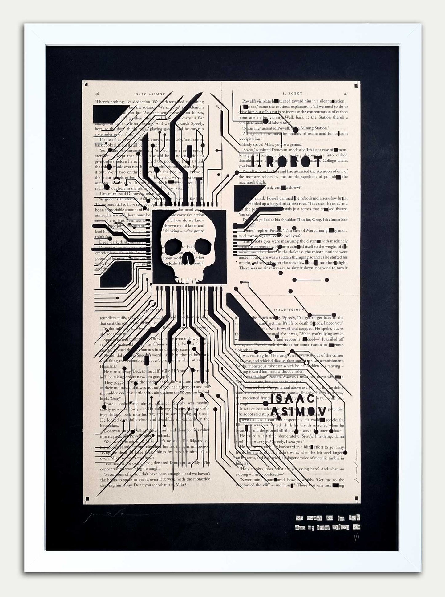 I, Robot "Replaced" Original Papercut