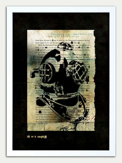 20,000 Leagues Under the Sea // "Steampunk Diver 91" Fine Art Print
