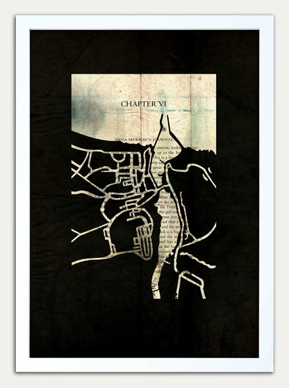 Dracula // "Whitby Map 71" Double Print Fine Art Edition
