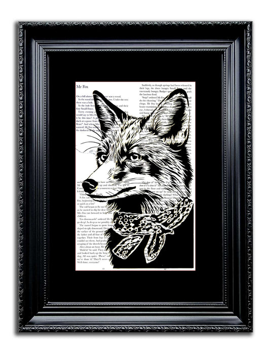 Fantastic Mr Fox// Single Page Paper Cut