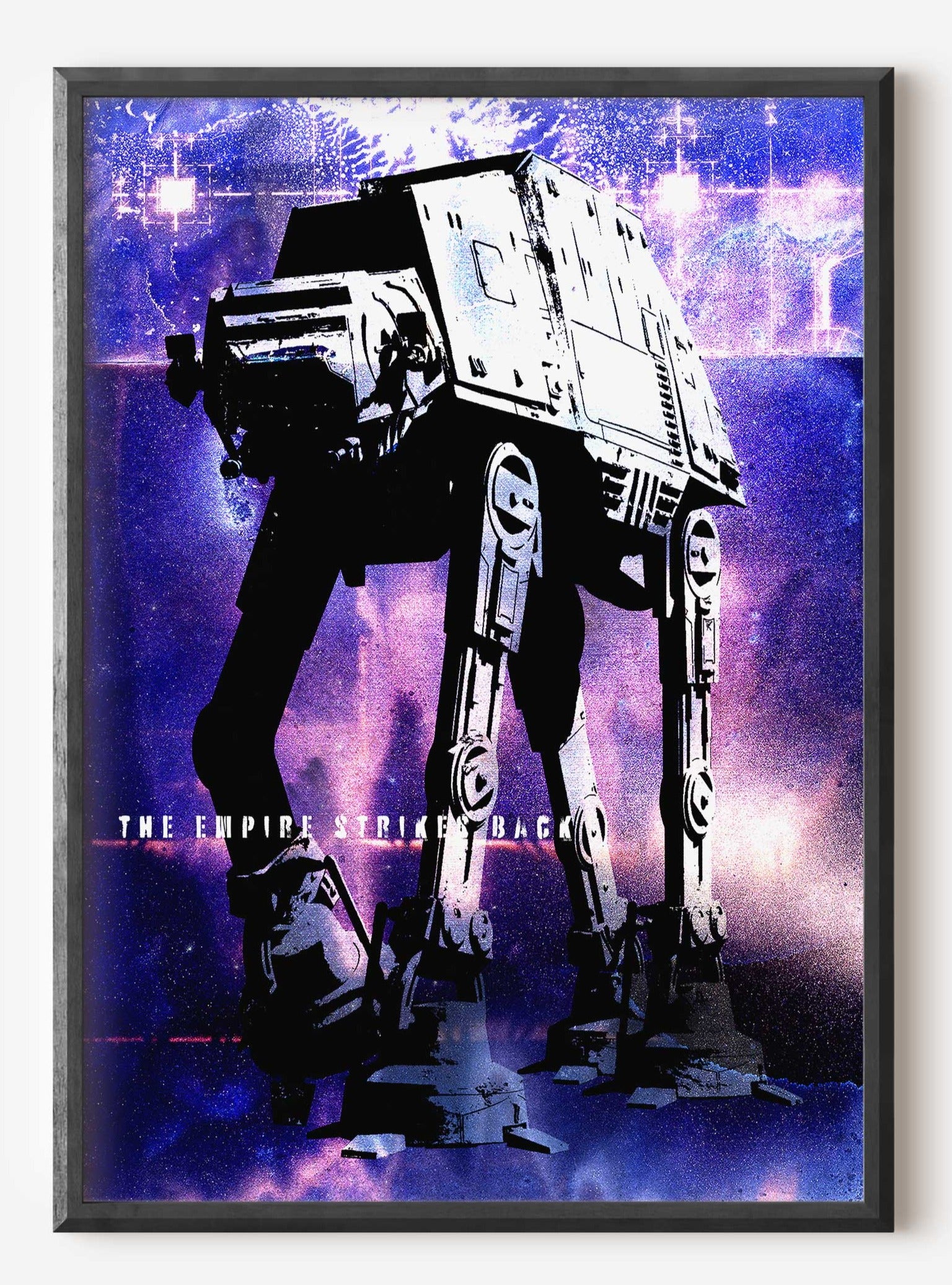 The Empire Strikes Back// "AT-AT Subtracted Grunge" Fine Art Print