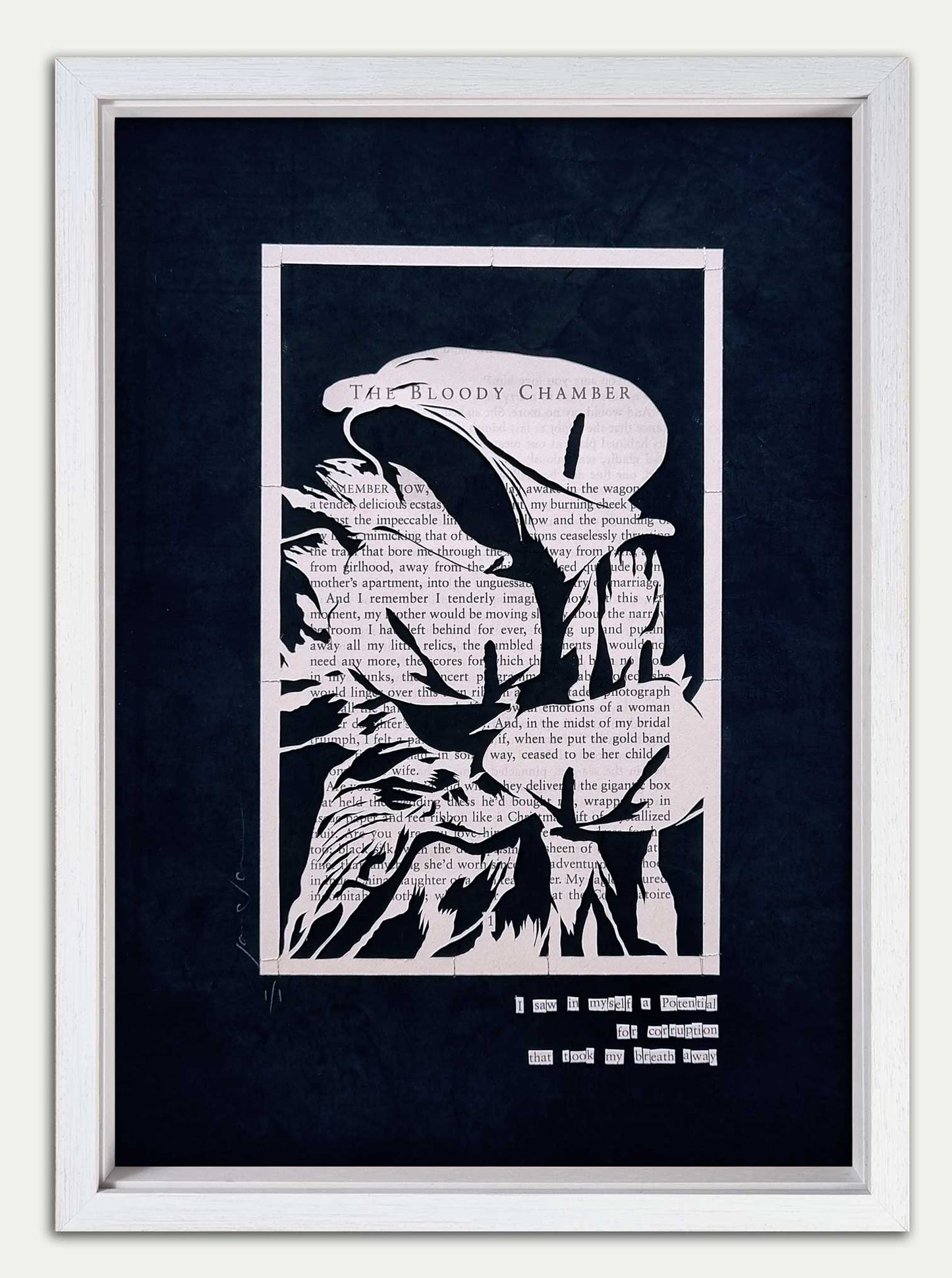 The Bloody Chamber "A Potential for Corruption" Original Single Page Papercut