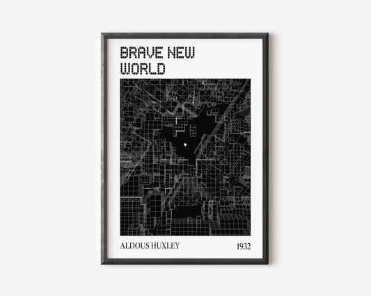 Brave New World// "Noir Caste" Matt Print