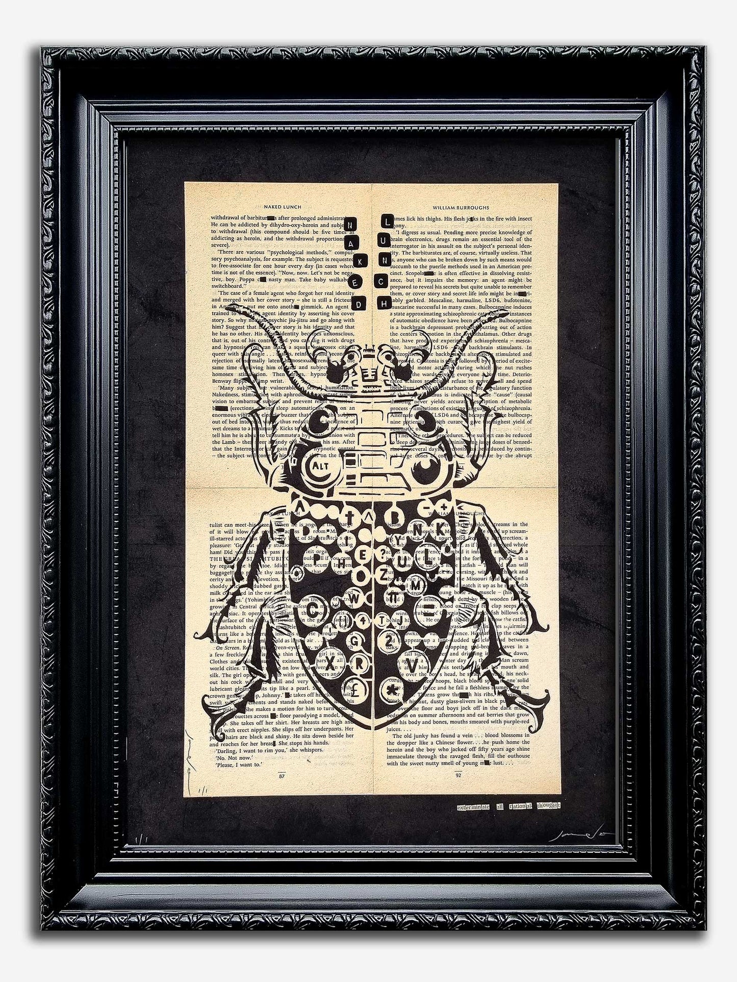 Naked Lunch// "Bug Powder Dust" Framed Original