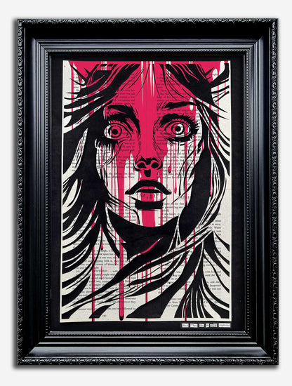 Carrie// "And Then The World Exploded" original framed papercut