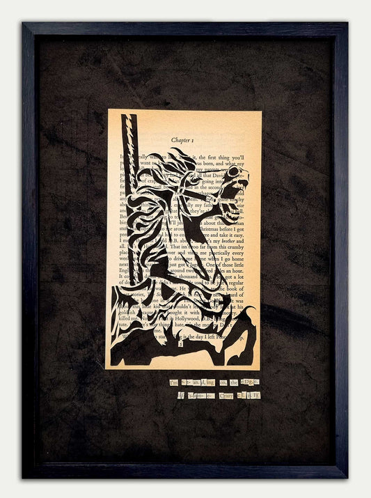 Catcher in the Rye "On the Edge" Original Single Page Papercut