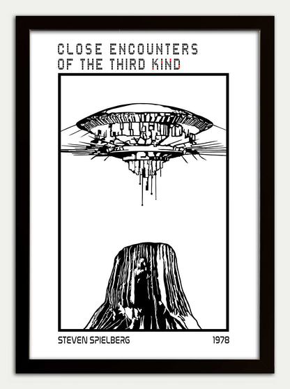 Close Encounters of the Third Kind// Devil's Tower Fine Art Print in White