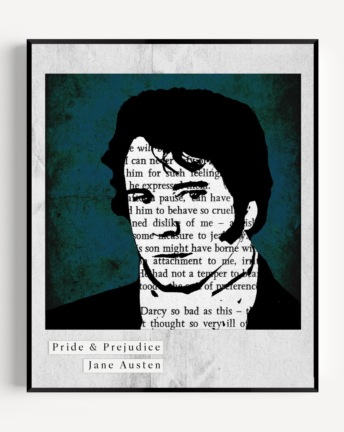 Pride and Prejudice// "Mr Colin Darcy" Polaroid Papercut Print